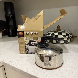 Revere Ware Copper Bottom 4 L Whistling Kettle